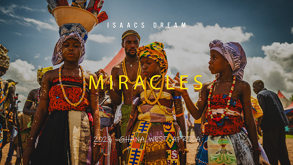 Cultural gathering in Ghana captured during documentary video production