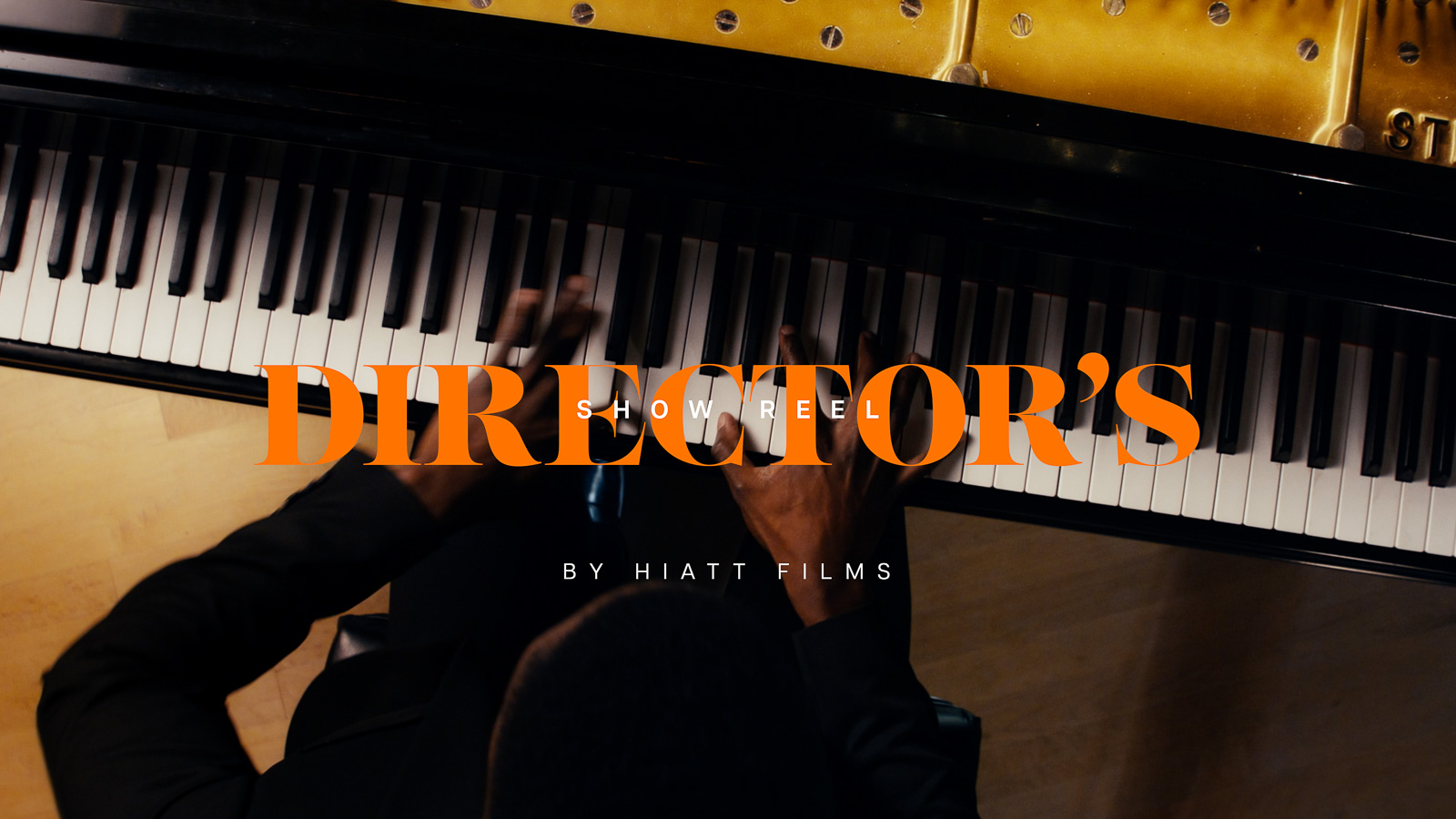Overhead piano performance filmed for cinematic director showreel