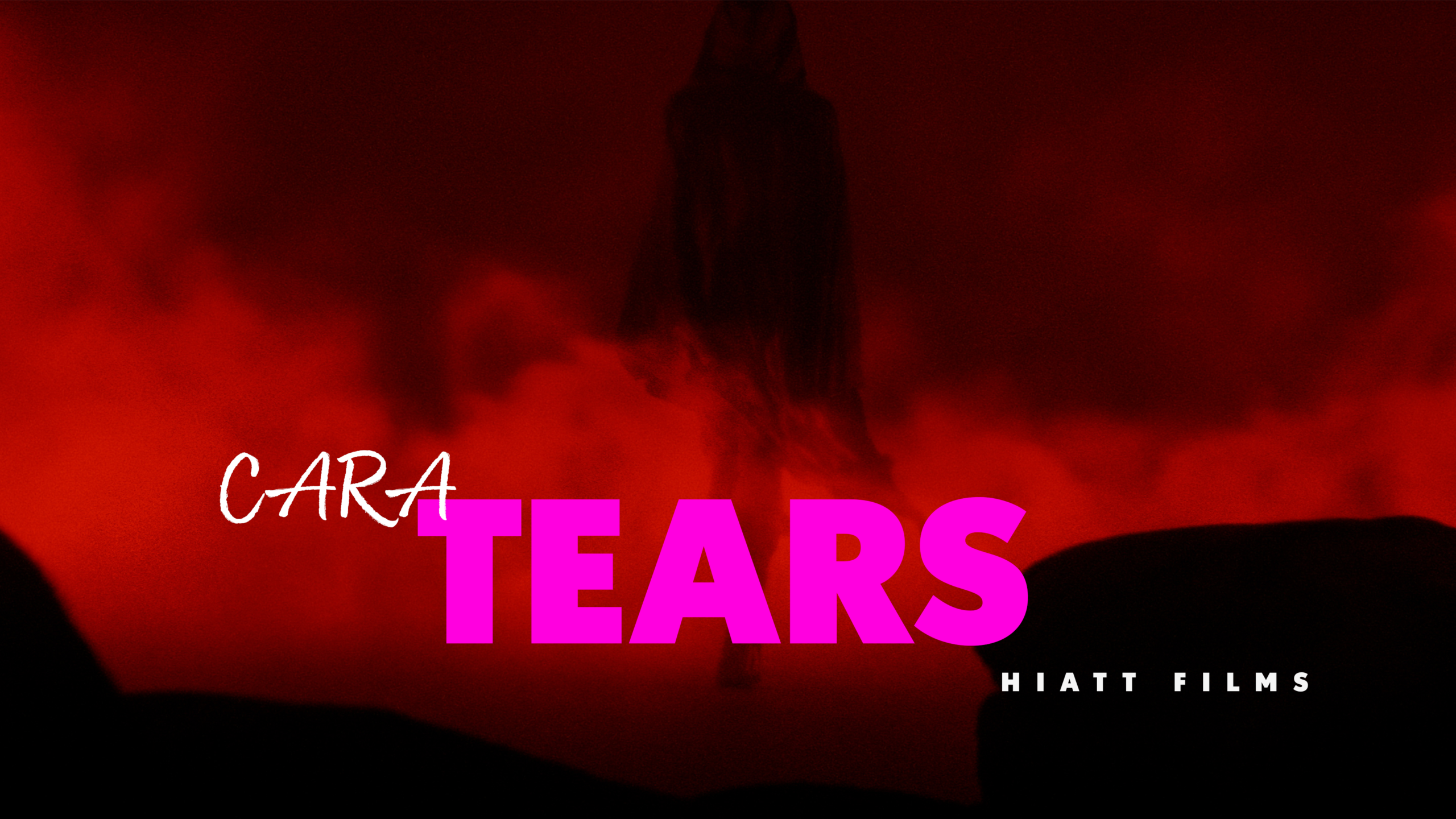 Cinematic music video thumbnail for CARA featuring red lighting and dramatic smoke